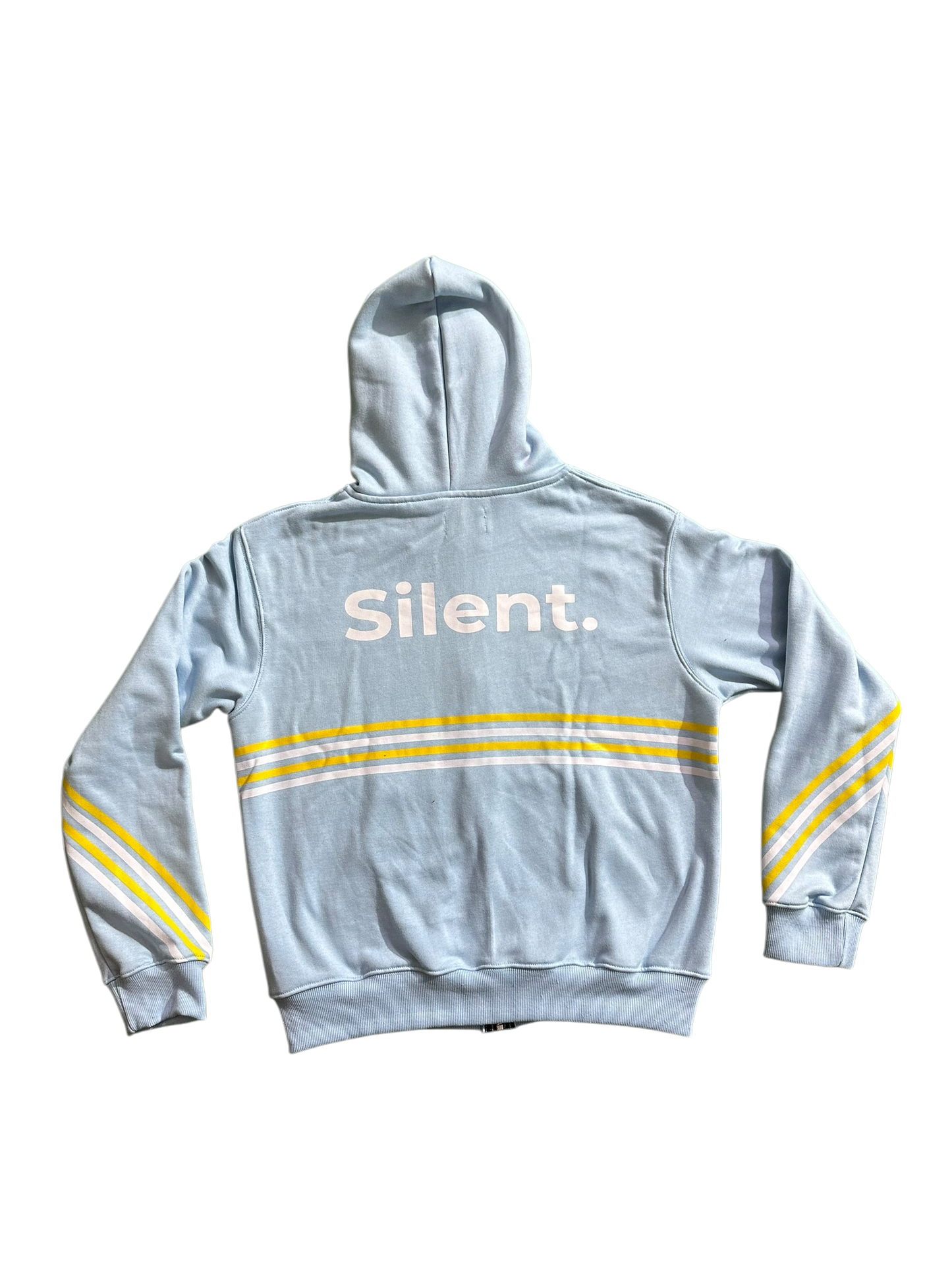 SILENT STRIPE HOODIE BLUE