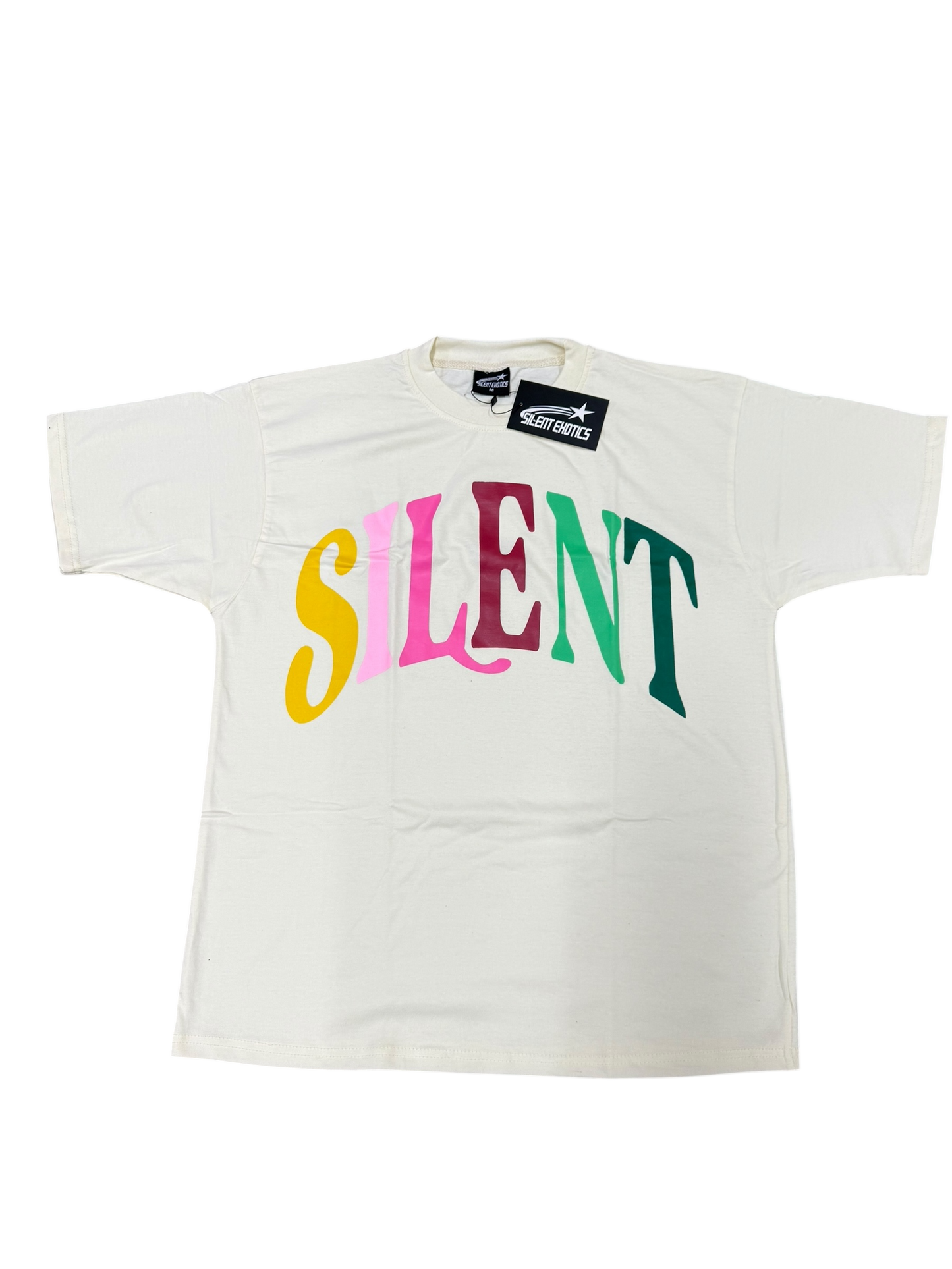 CREAM SILENT TEE