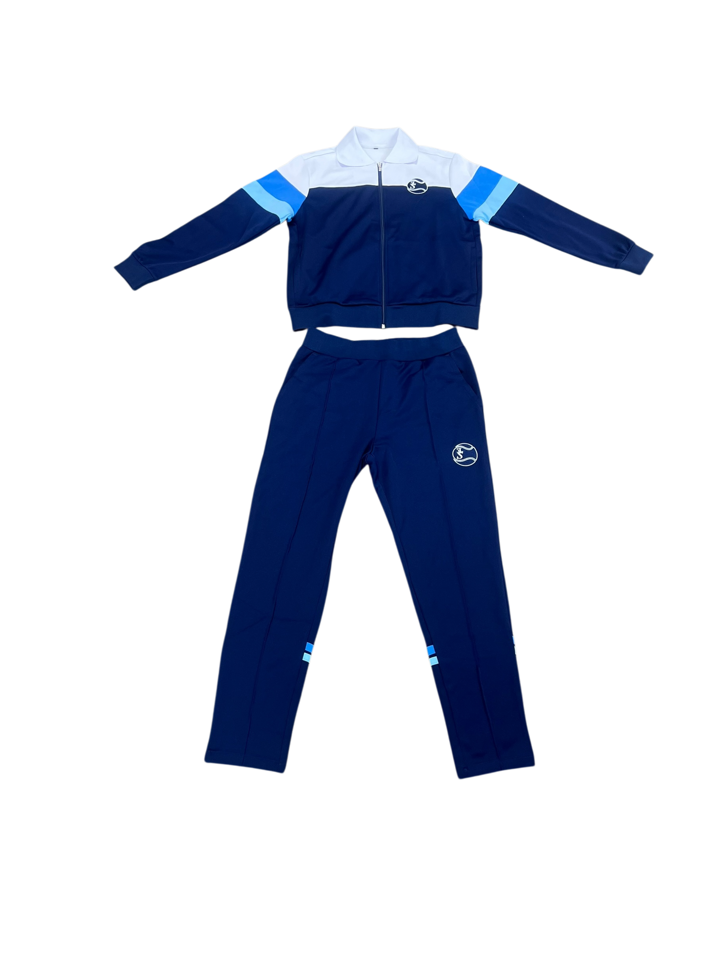 WHITE TENNIS TRACK SET