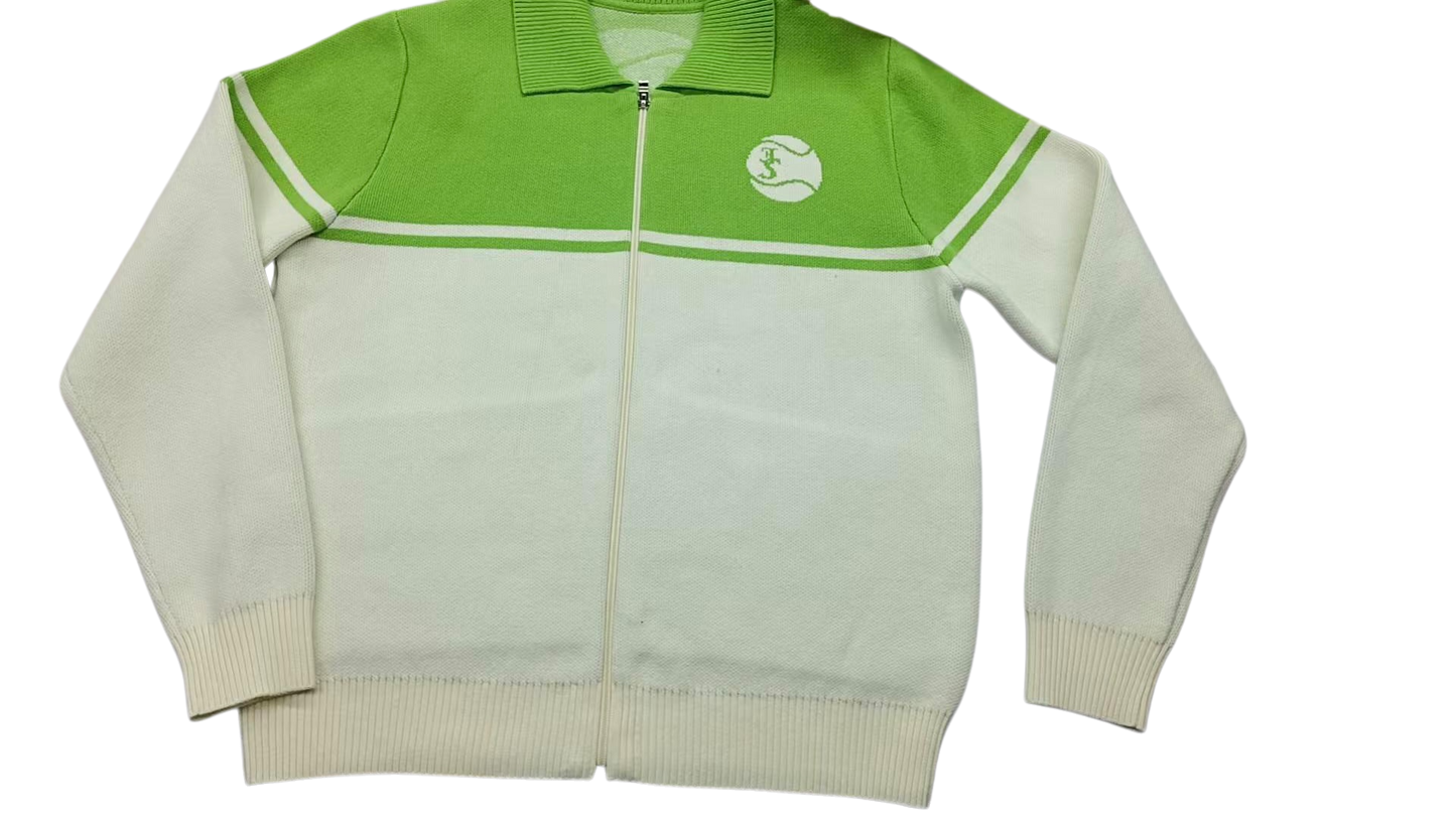 GREEN TENNIS TRACK JACKET