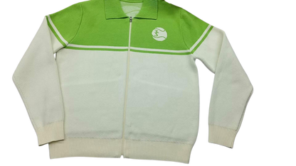 GREEN TENNIS TRACK JACKET