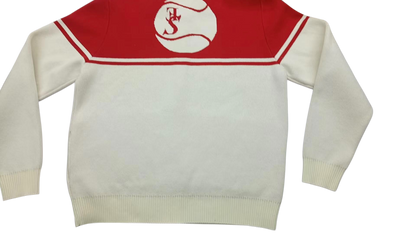 RED & CREAM TENNIS TRACK JACKET