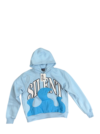 BLUE SILENT WAVE HOODIE
