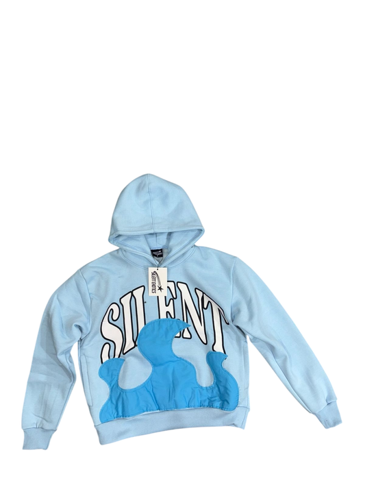 BLUE SILENT WAVE HOODIE