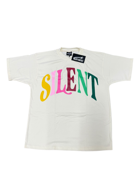 CREAM SILENT TEE