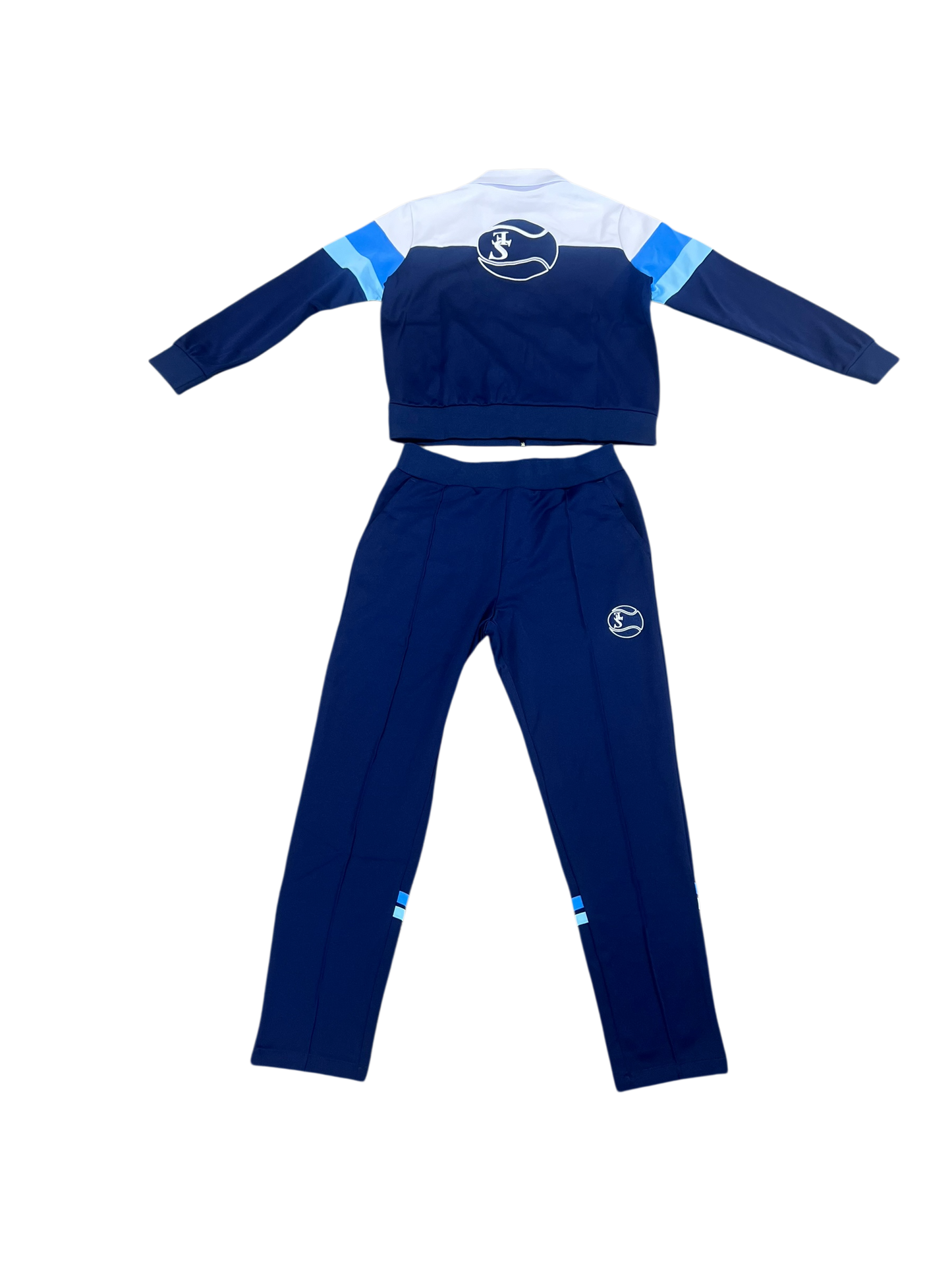 WHITE TENNIS TRACK SET