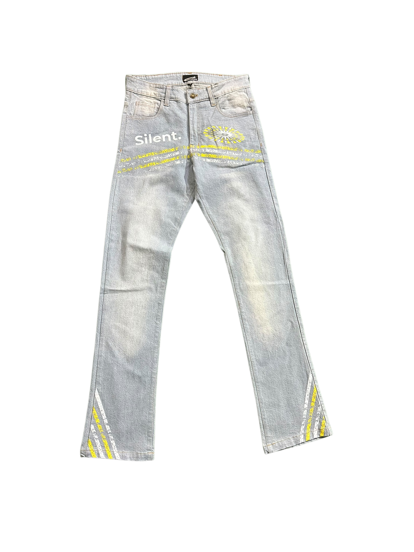 SILENT CROSS STRIPES JEANS