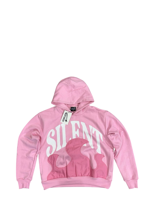 PINK SILENT WAVE HOODIE