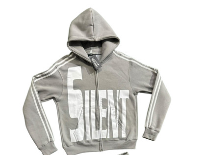 GREY SILENT HOODIE