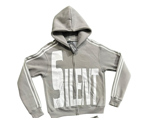 GREY SILENT HOODIE