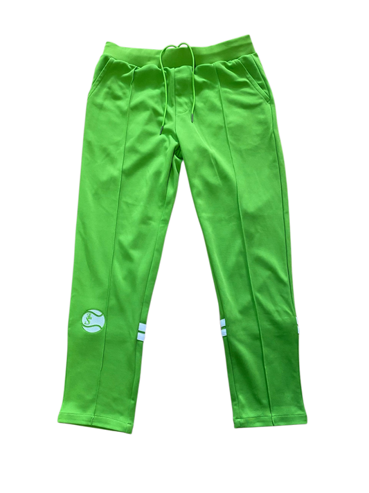 GREEN TENNIS TRACKPANTS